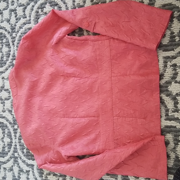 Chico's Tafetta Lightweight Blazer and Tank Top Coord Pastel Soft Fresh Pretty - Picture 8 of 8
